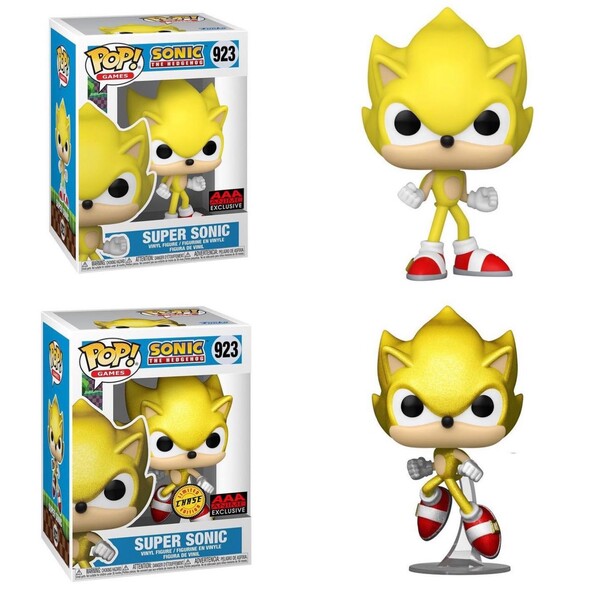 Super Sonic (Metallic, Chase, Modern Super Sonic), Sonic The Hedgehog, Funko Toys, Pre-Painted